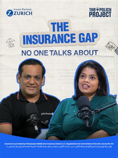 Talking about term life insurance isn’t easy. In the UAE, it’s also one of the most overlooked conversations, which is why UAE remains underinsured when it comes to term life cover. In our new episode of The Policy Project Podcast, we come together with Zurich International Life and discuss 'Why Life Insurance Matters Today'. Our experts on the panel are Ms. Shilpa Chitanand, Head of Sales and Distribution, Zurich Insurance and Mr. Neeraj Gupta, CEO, Policybazaar.ae, who discuss underinsurance i
