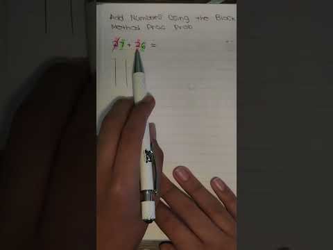 How to Add Numbers using Blocks Practice Problem #math