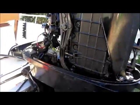 1984 Mercury Outboard Throttle Coupling Linkage Fix.