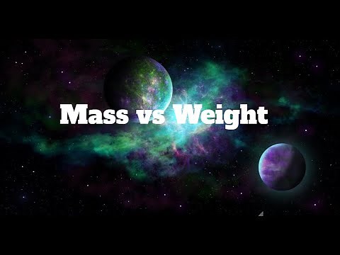 Mass vs Weight