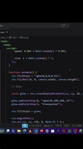 Creating a Black Hole Simulator . #coding #javascript #html #css #webdevelopment