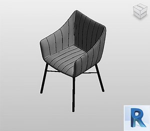 Armchair revit 23 - Silla 23 revit | Bimshares