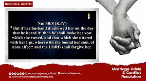 77K views · 6.3K reactions | It's Marriage O'clock!!! Marriage Crisis & Resolution. Question and Answer: Is it right for me and my Husband to have different Spiritual father? Explaining the Biblical position on the Authority of the Husband and the Scriptural Grounds for Spiritual fatherhood over a married woman #encounterjesusministriesinternational #apostleorokpomichael | Encounter Jesus Ministries International | Facebook