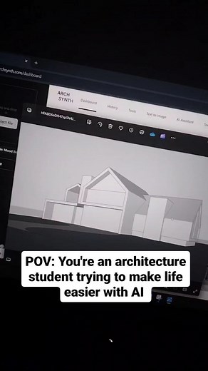 Arch Synth | AI for architecture on Instagram: "Architecture student's lives are always easier with archsynth #architecturestudent #architecture"