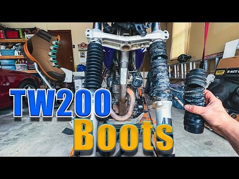 How To Replace Front Fork Boots on a Yamaha TW200