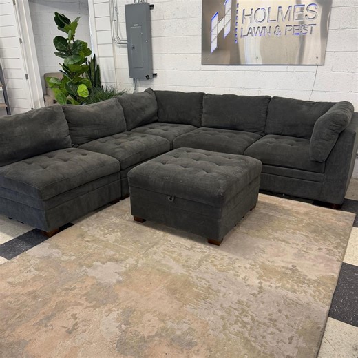 COSTCO THOMASVILLE TISDALE MODULAR SECTIONAL 6-PIECE DARK GRAY W/ STORAGE OTTOMAN!! | Sectionals | KSL Classifieds