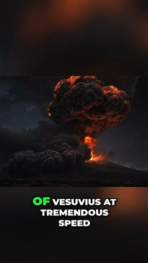 Vesuvius Eruption: Pompeii's Devastating Pyroclastic Flows #shorts
