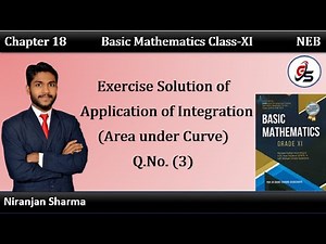 Exercise Solution of Application of Integration Q. No-3 | Class 11 |NEB|#getsolution|#integration|