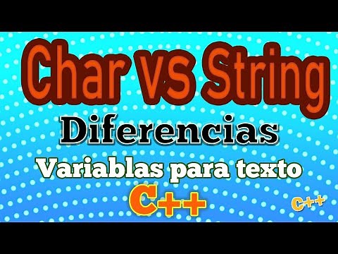 Diferencias entre string y char (Variables de texto en C++)