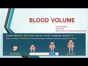 💉 Blood Volume: Understanding, Measurement, and Physiological Significance. Hypo & Hypervolemia.