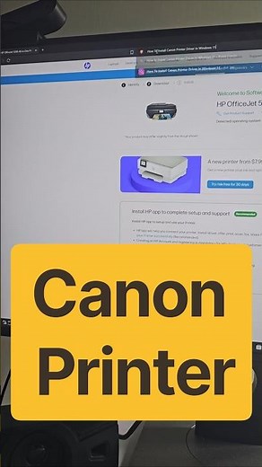 How To Install Canon Printer Driver In Windows 11 #CanonPrinter #CanonDriver #Windows11 #Printer