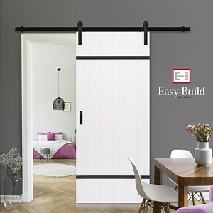 Easy-Build Ready to Assemble Complete Barn Door Kit - Renin
