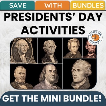 Presidents Day Activities - Research Project Speech Lesson Placemat Mini Bundle