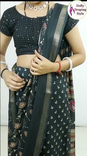 pure cotton saree draping tutorial for beginners #saree#drape #fashion