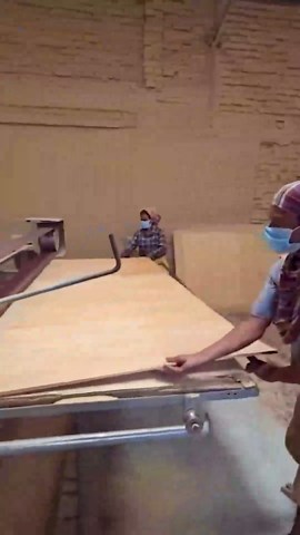 Plywood Production Using Machines and Expertise