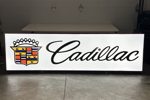 No Reserve: Illuminated Cadillac Sign