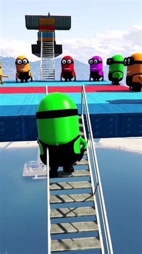 GTA 5 Epic Water Ragdolls Spiderman Jump/Fails Epic 72 #shorts​