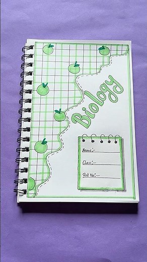 Biology Assignment Front Page Design 🧬 | Easy & Creative Notebook Cover Idea