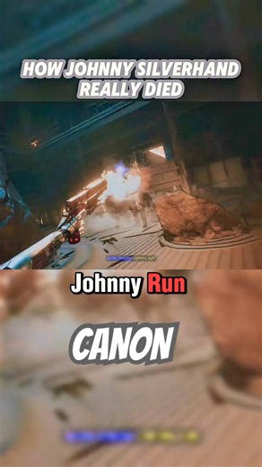 Johnny silver hands canon death😨- how Johnny really died- cyberpunk 2077 #cyberpunk2077 #gaming