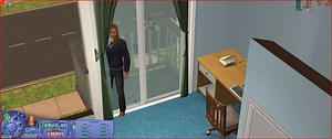 i was playing the sims 2 when suddenly he just start to stare to the screen