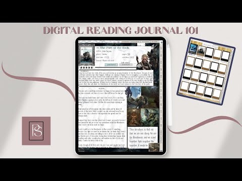 Digital Reading Journaling for Newbies | How to Complete your first reading journal spread.