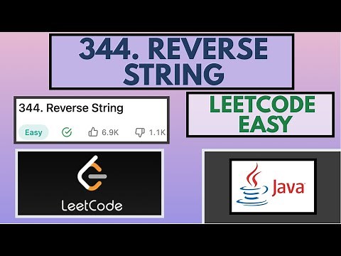 Leetcode | 344. Reverse String | Easy | Java Solution