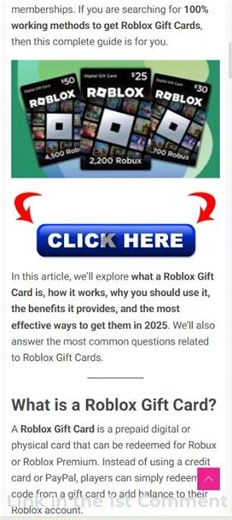 How to get Free Roblox gifts cards Codes #roblox #robloxshorts #reels