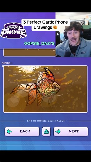 Perfect Stained Glass Fish Drawing in Gartic Phone