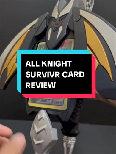Replying to @akbarwibawa422 found the on/off switch and might redo knight card one since missing trick vent 😂 All Knight Survive Card Review #kamenriderryuki #bootleg #asmr #survive #sword