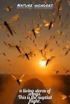 “The night the earth exploded with wings.” Termites Wonders. #TermiteSwarm #nature