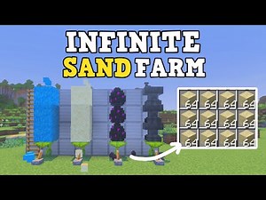 EASY SAND FARM in Minecraft Bedrock 1.21!