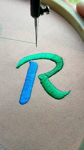 Hand Embroidery Alphabet #embroidery #sewing #reels | Sanycang Putra Ebi