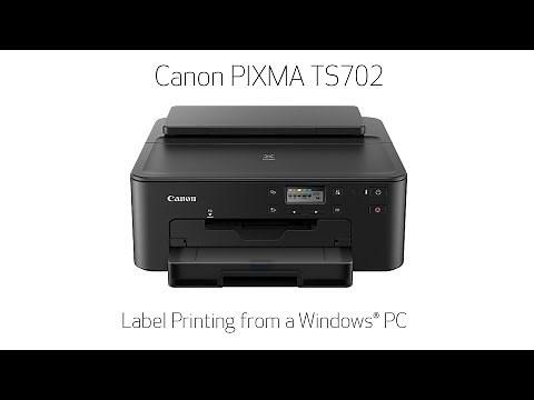 Canon PIXMA TS702/TS702a - Printing A Disc Label From Your Windows PC