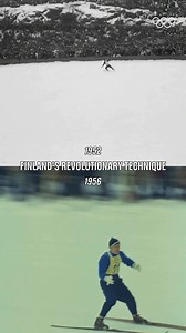 1.4M views · 3.2K reactions | History at #Cortina1956! Finland secured both gold and silver with their revolutionary new technique! Before this, athletes would extend their arms forward while in the air. But the Finns realised that keeping their arms at their sides created better aerodynamics for #SkiJumping. ⛷️ #Olympics #MilanoCortina2026 #WinterOlympics | Olympics | Facebook
