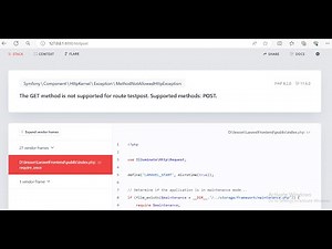 Fix Laravel 11: Symfony\\ Component\\ HttpKernel\\ Exception\\ MethodNotAllowedHttpException