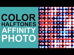 Color HALFTONE effect in Affinity Photo how to