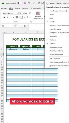 How to create forms to insert data in Excel #excel #office #tutorial