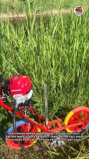This Honda mower makes grass cutting very easy | Efficient Honda Grass Cutter for Tall Weeds