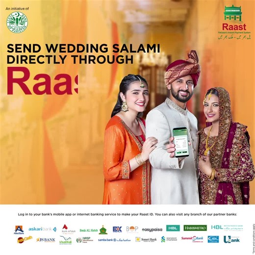 3K reactions · 73 shares | Go cashless at any wedding and transfer cash through #Raast! Free, fast and secure online payment method by the State Bank of Pakistan that just requires your mobile number. Details: https://www.sbp.org.pk/dfs/Raast-P2P.html | State Bank of Pakistan | Facebook