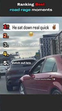 Ranking BEST ROAD RAGE moments #roadrage