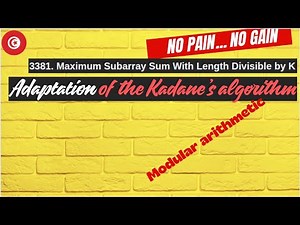 3381 Maximum Subarray Sum With Length Divisible by K