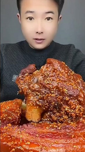 Spicy & Satisfying Ultimate Fleshy Pig Thigh Mukbang #asmr #mukbang