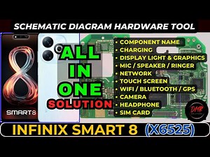INFINIX SMART 8 (X6525) COMPLETE SCHEMATIC DIAGRAM HARDWARE SOLUTION | DMR SOLUTION | ALL IN ONE
