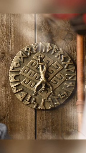 A fantastic plaque depicting Odin when he sacrificed himself to himself in the world tree Yggdrasil, which allowed him to discover the runes. In this interpretation, the world tree design is taken from the Överhogdal tapestry. It makes a great centerpiece on any wall, shelf, table or shrine. Handmade, made of fibre reinforced cast and painted to resemble ancient bronze by a Swedish artist. Available in the Home Decor section at www.grimfrost.com (link in bio). | Grimfrost