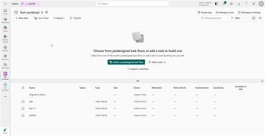 Initial SQL Tran Fabric Workflow implementation