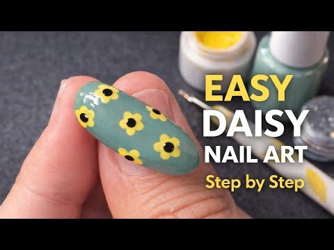 Easy Daisy Nail Art | Step by Step Flower Nail Design for Beginners