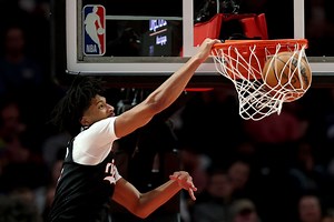 Trail Blazers' Shaedon Sharpe’s dunk against Jazz recognized for vertical leap: Watch