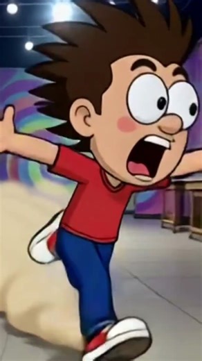 Funny Cartoon Boy Running Fast 😂 | Meme Video Shorts