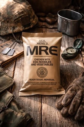 1 Minute MRE! | Chicken With Egg Noodles