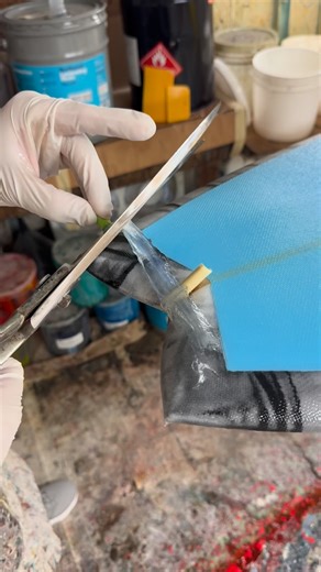 Timpone Hawaii Surfboards on Instagram: "A 10’0” Glider we built recently for our very patient friend, Patrick. Animalistic black stripes in the bottom lamination, well balanced with a calm and cool blue pigment deck inlay. Swallow tail with wings in the long outline, adorning a 4+1 fin configuration for various feels in the surf. Resin pinline and a polished finish to complete this craft. A lot of work goes into a board like this.. From ordering the custom blank, to the finished product, a ton